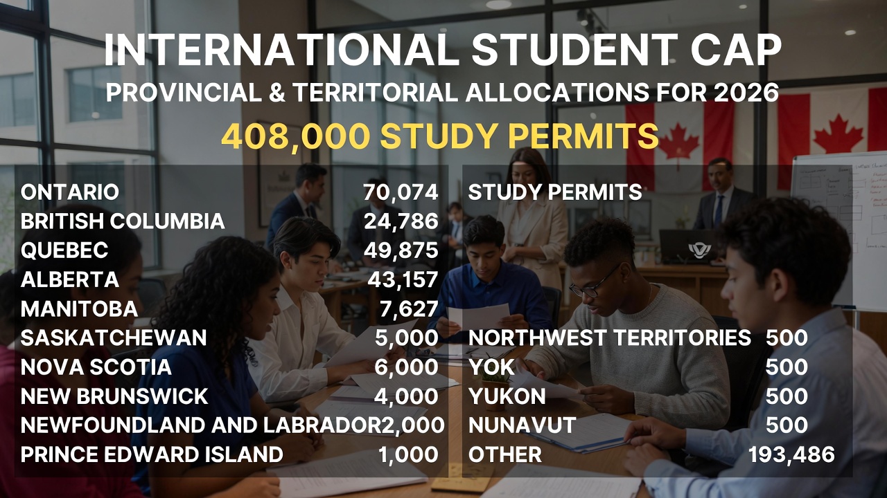 Provincial and Territorial Allocations for the International Student Cap in Canada: 2026 Overview