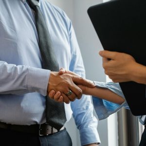 Photo by Sora Shimazaki on <a href="https://www.pexels.com/photo/man-and-woman-shaking-hands-in-office-5668842/" rel="nofollow">Pexels.com</a>