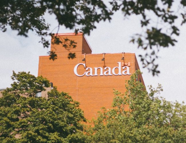 brown building wall with signage